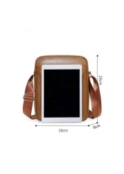 Men s Bag Casual Shoulder Bag Men s Bag Casual Cross Body Bag PU Leather Bag Business Bag For Gifts For Christmas Gifts Side Bags For Sling Bag For Crossbody Bag Shoulder Bag Dad Gifts Boyfriend Gifts