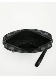 حقيبة كتف رجالية للعمل، حقيبة جلدية عالية الجودة للحمل عبر الجسم، حقيبة يد صغيرة مربعة أنيقة متعددة الطبقات،