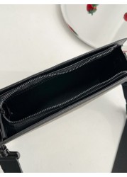 Simple Solid Color Fashionable 2Pcs Set Shoulder Bag Crossbody Bag Sling Bag Side Bag Square Bag Box Bag With Mini Coin Purse For Travel Vacation Business Casual School Waterproof Valentines Gift Slin