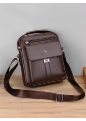 حقيبة رسول بطراز قديم - حقيبة كتف كاجوال بطراز الفرد - مثالية للعمل والمدرسة والسفر ، حقيبة معلقة علي الصدر مضا