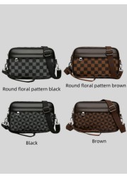 Men s Diagonal Shoulder Strap Messenger Bag Simple Fashion Handheld Zipper Closure Bag Suitable For Men s Daily Use And Travel Can Be Worn Diagonally Or As A One Shoulder Bag