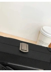 حقيبة كروسبودي حقيبة الكتف، لون المشمش/الأسود/البني، حقيبة أسلوب مرتفع، حقيبة صيفية مدرسية لأثناء العطلة، مق