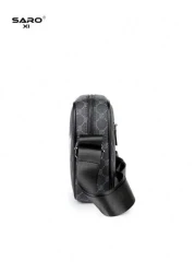 حقيبة كتف رجالية مائلة مع جيوب جانبية، حقيبة رسول عبر الجسم، حقيبة كاجوال متعددة الاستخدامات مناسبة للتنقلات