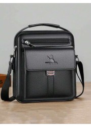 1 Pc Breathable And Durable Men s Shoulder Bag Men s Retro Large Capacity Crossbody Bag Men s Backpack Men s Briefcase Vintage Messenger Bag Casual Shoulder Satchel With Postman Style