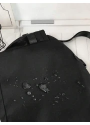 High School Students University Freshman Multifunctional Sling Bag Shoulder Bag Casual Bag Men Buckle Decor Crossbody Bag With Bag Charm Handbag Schoolbag For Travel College Minimalist Christmas Men B