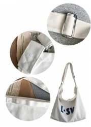 Oversized Hobo Bag Letter Print Handbag Schoolbag Sling Bag Sport Bag For High School University Student For Travel College College Bag Summer Dad Freshman Bag Crossbody Bag Shoulder Bag Side Bag Stud