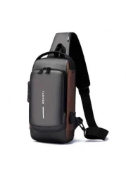 حقيبة صدر مقاومة للسرقة برقم سري للرجال ، حقيبة خصر كاجوال للخارج والرياضة ، حقيبة ظهر رياضية متعددة الاستخدا