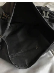 Men s Large Capacity Messenger Bag Waterproof Shoulder Bag Versatile Messenger Bag Student Campus Backpack Suitable For Going Out And Daily Commuting Solid Color Men s Bag Excluding Pendants Bag Chris