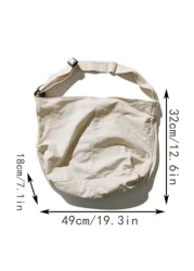 Students Freshman Multifunctional Sling Bag Shoulder Bag Casual Bag Men Minimalist Canvas Hobo Bag Schoolbag College School Outdoors Sports College Bag Summer Bag Multi Functional Thanksgiving Purse H
