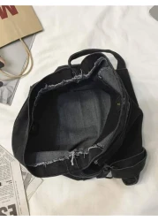 حقيبة رسول مع غطاء بشعار للرجال، حقيبة كتف متعددة الوظائف، حقيبة مدرسية للسفر والكلية والمدرسة، حقيبة رياضية