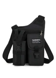 peach tree Men s Chest Bag Shoulder Bag Sling Bag Casual Hiphop Travel Tactical Multipurpose Sling Bag Nylon Storage Shoulder Bag Waist Pack Business Casual Valentine s Day Black Bag College Bag Fashi