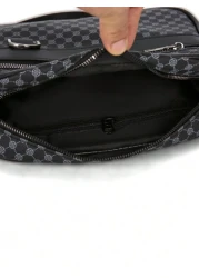 1pc 9 9in 7 1in 2 4in Fashionable Shoulder Bag Messenger Bag Shoulder Bag Crossbody Bag Square Bag Multi Pocket PU Material Scratch Wear Resistant Suitable For Outing Hiking Hiking Student Fall Holida