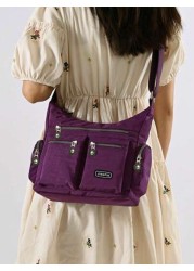 New Casual Bags Women s Bags Multi Pocket Fashionable Cloth Bags Lightweight Travel Bags Single Shoulder Crossbody Bags