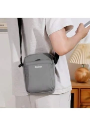 حقيبة هاتف مربعة للرجال من قماش أكسفورد عالي الجودة ، حقيبة كاجوال خارجية بحزام كتف للحمل عبر الجسم
