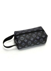 Mini Retro Floral Pattern Men s Clutch Bag Vintage Embossed Pouch PU Material Durable Small Square Handbag Water Resistant Lightweight Casual Wristlet