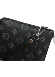 حقيبة أمتعة صغيرة للحمام ، للرياضة والأعمال ، حقيبة كلتش رجالية من البوليسترين مربعة الشكل ، محفظة أموال بسحا