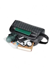 Men s New Fashion Handbag Clutch Bag Business Keychain Coin Purse Multi Function Wristlet