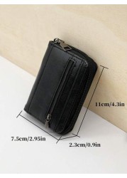 HOVI S Classic Minimalist Card Holder Wallet Ultra Portable Multi Function Coin Purse Mini Bag Small Bag