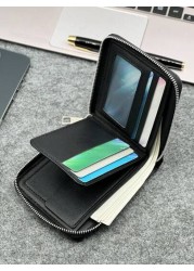 HOVI S Upgrade Your Look With Stylish Business Leather Wallets Fashion Short Wallet Old Money Style Men Vintage Funny Gifts Coin Purse Travel Christmas Purse Holiday Thanksgiving Gifts Vacation Hiking