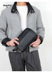 Men s Clutch Wallet Handheld Anti Theft Phone Pouch Wrist Strap Bag For Business Travel Grooming Storage Bag Black Floral Lightweight Portable Gift For Young Male Students Luxury Bags Pillow Bag Men