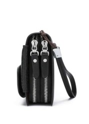 gorchis New Crocodile Pattern Clutch Bag Multi Card Slots Double Zipper Multifunctional Handheld Wallet Long Purse Phone Bag Business Casual Black Clutch Summer Dad Freshman For Books Travel Winter Ho