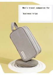 1pc Toiletry Bag Oxford Fabric With Dividers Ion Material Solid Color For Business Trip Large Capacity And Easy Carry Clutch Bag Handbag Wristlet Bag Square Bag Gift Hand Bag Men Laptop Thanksgiving V