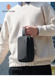 arctic hunter Men Clutch Bag Portable Washing Toiletry Bag Handbag For Sports Business And Travel Storage Bag Underarm Bag Square Bag For Business Gift For Father Wash Bag Toiletry Bag Handbag For Uni