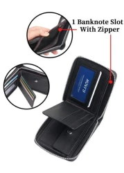 HOVI'S حسّن من مظهرك مع محافظ الرجال الجلدية الأنيقة للأعمال المحفظة القصيرة عصرية