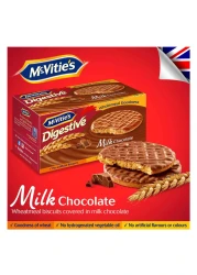 McVitie&#39;s Digestive Milk Chocolate Biscuits, 200g Pack of 2
