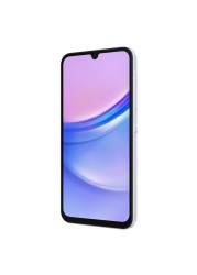 سامسونغ A15 هاتف ثنائي الشريحة، RAM سعة 6 غيغابايت، 128 غيغابايت، يدعم 4G LTE - أزرق فاتح