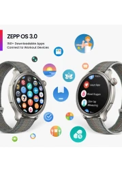 Amazfit Balance Smart Watch, AI Fitness Coach, Sleep &amp; Health Tracker With Body Composition, GPS, Alexa Built-In, Bluetooth Calls, 14-Day Battery, 1.5" AMOLED Display, For Android/iPhone, Black