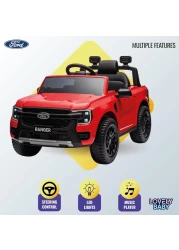 Lovely Baby Power Riding SUV Car LB 707L for Kids, Electric Ride On, Battery Operated Car, Leather Seats, Toddler Car, Music Play MP3-USB - Red