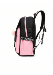 Sanrio Authorized Black Magician Backpack Cute Anime Fashion Backpack Large Capacity Outdoor Backpack