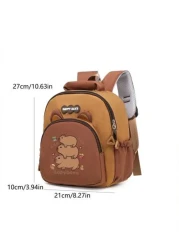 1pc Back To School Backpack Fashionable And Casual Backpack Cute Cartoon Capybara Large Capacity Backpack Suitable For Daily School Very Suitable For Campus Class Photo Taking Birthday Gifts Suitable
