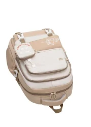 Cartoon Print Backpack For Female High School College Students Travel Bag Weight Reducing