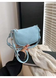 1pc Cute Girl Niche High End Pu Crossbody Bag And Fashionable New Style Bag Fresh And Dopamine Color Matching New Style Youth Girl Style Can Be Cross Body Shoulder Strap Is Adjustable Casual And Fashi