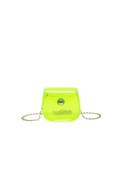 حقيبة كروسبودي صغيرة بسلسلة بلاستيكية مصبوغة بألوان الحلوى للفتيات 1قطعة، مناسبة للاستخدام اليومي