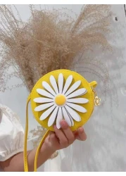 1pc Young Girl s Cute Mini Crossbody Bag With Zipper Closure Made Of PU Leather Suitable For Everyday Use All Year Round