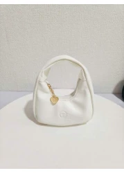 Kids Fashion Crescent Shaped Handbag Girls Casual Shoulder Bag Coin Purse Lipstick Pouch Soft Stylish Crossbody Bag Holiday Gift