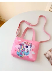 Cartoon Unicorn Children s Shoulder Crossbody Bag For Girls Cute Outdoor Fashion Purse