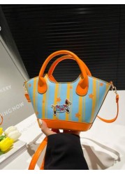 1pc Handbag Pu Open Design New Summer Style Cute Style Can Be Carried Cross Body Sufficient Capacity Versatile Comfortable Touch Highlight Personalized Can Hold Sun Umbrellas Wallets And Other Daily N