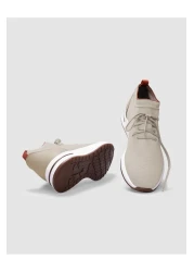 Cabani حذاء رياضي رجالي برباط باللون البيج