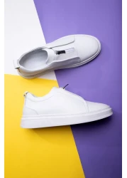 Ducavelli حذاء رياضي من الجلد الطبيعي للرجال من Ventu، حذاء رياضي بسحاب، حذاء رياضي من الجلد الطبيعي، حذاء رياضي رجالي