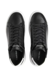 Calvin Klein حذاء رياضي أسود برباط وشعار العلامة التجارية للرجال