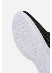 E SPORT حذاء تريكو خفيف الوزن للجنسين باللونين الأبيض والأسود