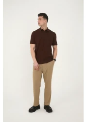 axxa تي شيرت رجالي بياقة بولو منقوشة