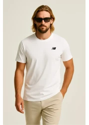 New Balance Mnt1537 Classic Basic Logo White Men's T-Shirt