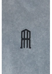  Collection Gray Pale Effect Oversize Cotton T-shirt - TMNSS24TS00146