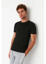  Collection Black-White Slim Fit Short Sleeve T-Shirts 100% Cotton 2-Pack - Tmnss19Bo0075