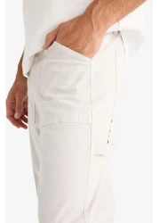 Defacto Gabardine Trousers Straight Fit Pocket Straight Leg B4089Ax24Sp